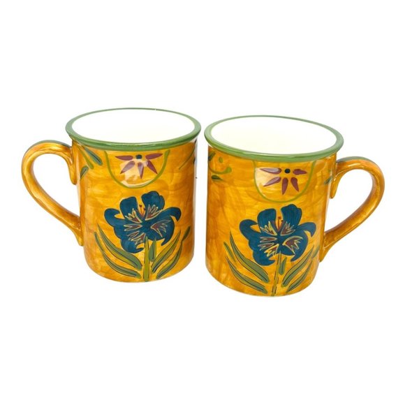 Certified International Ceramic Savannah Mugs Set of 2 by Susan Winget NWT - Picture 1 of 7